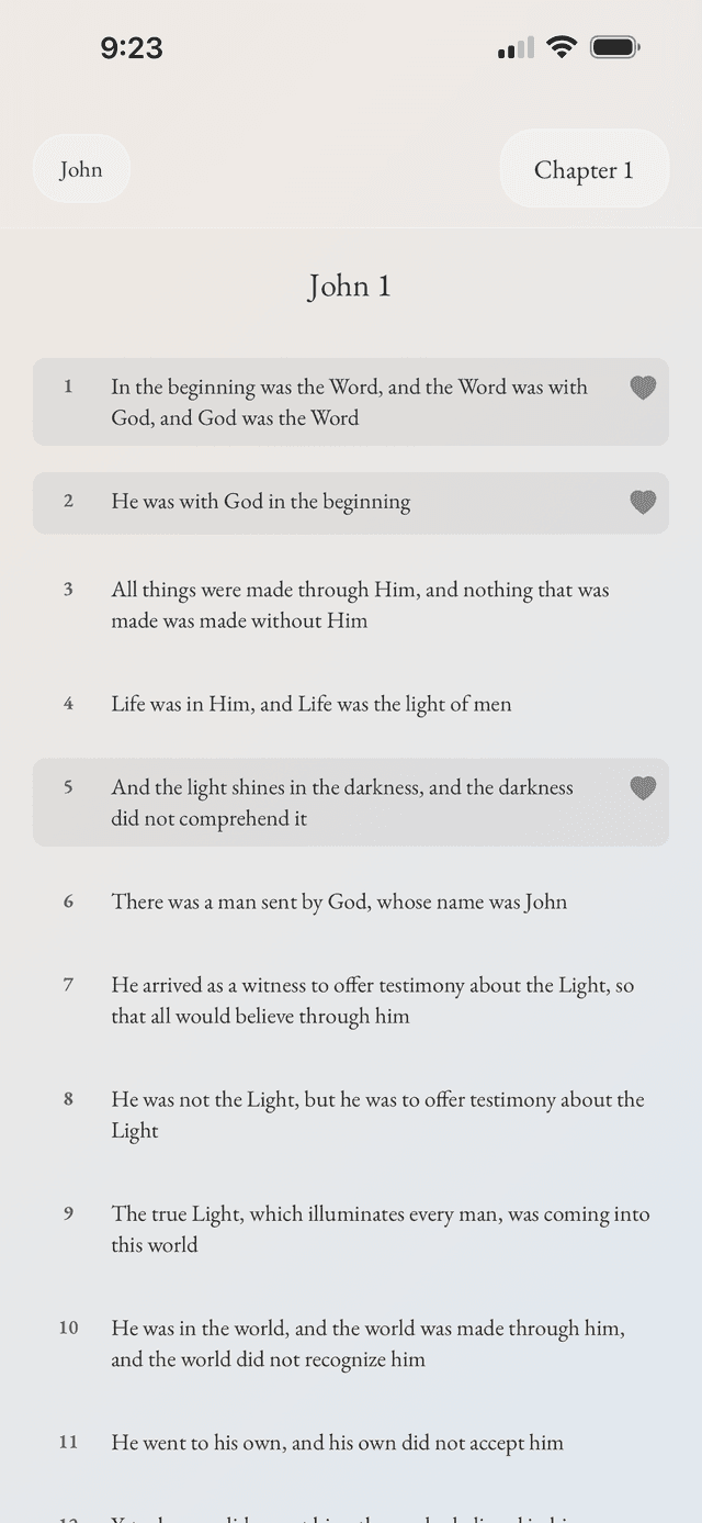 Still Bible Features